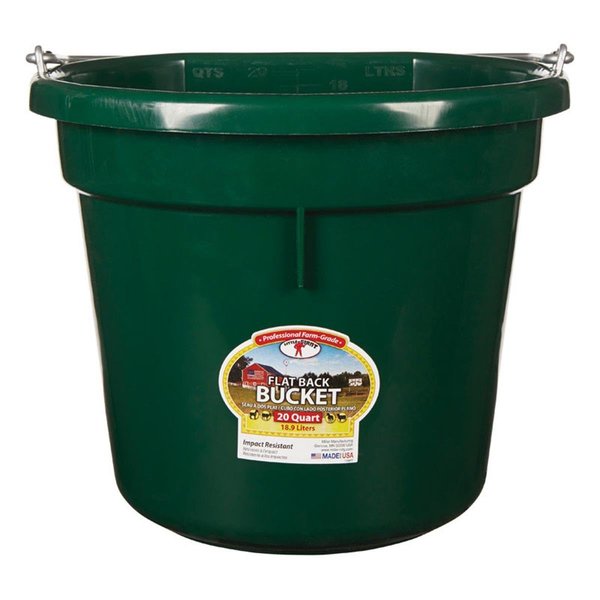 Little Giant 20 qt. Round Plastic Bucket - Green LI7104